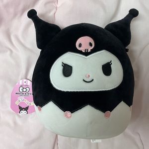 🎁 Squishmallow 8" Sanrio KUROMI BNWT - 🎁 Free gift included! 🎁
